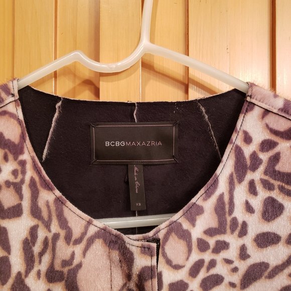 BCBG Maxazria Leopard print trench coat - Picture 5 of 5